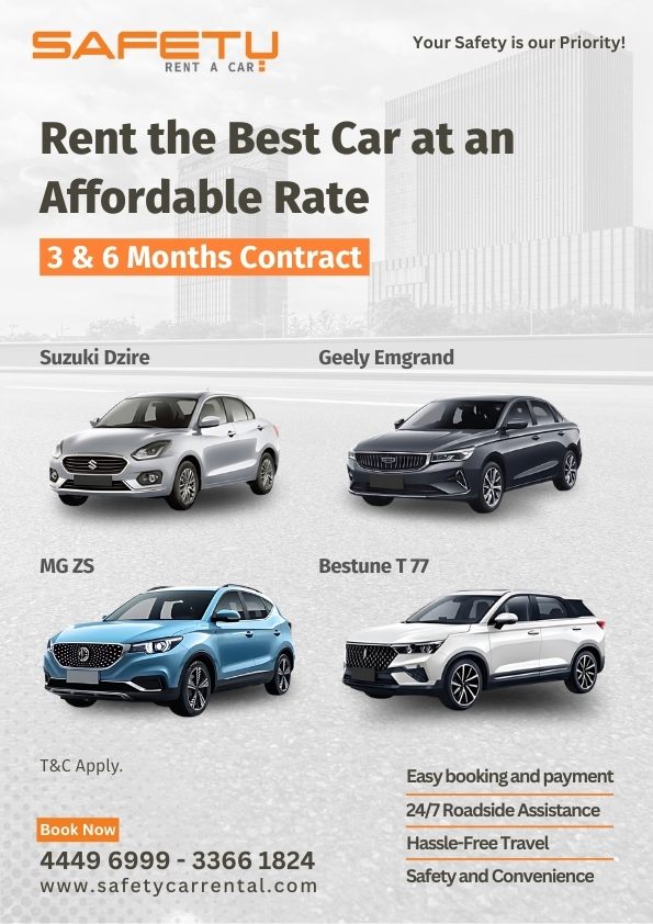 Rent the Best Car at an Affordable Rate 3 &amp; 6 Months Contract 